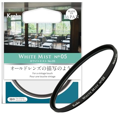 Kenko White Mist No.05 φ62mm, effetto di diffusione, per un tocco vintage, per riprese video/ritratti, prodotto in Giappone, 622711