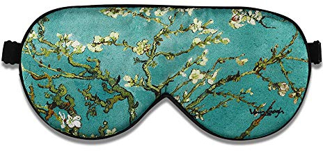 Alaska Bear Mulberry Silk Sleep Mask, Cool and Smooth (Blossom Almond)