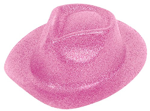 Alsino Glitzer Disco Trilby Hut Partyhut Fedora Trilbyhut Glitzerhut, Variante wählen:TH-99 Glitzer rosa