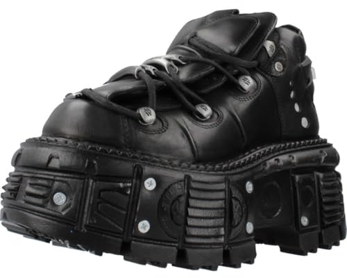 New Rock M-tank106-c2 Unisex Platform Shoes in Black - 7 UK M - 6.5 UK W