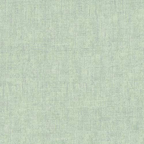 BRICOFLOR Papier peint intissé uni pour cuisine | Tapisserie verte chambre adulte unie | Papier peint vert pastel effet texile pour bureau