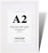 Fabian Clarke London® Modern White A2 Wooden Picture Photo Frame with White A3 Mount to Hang Portrait or Landscape