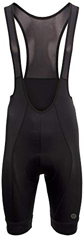 AGU Essential Bibshort II Salopette Ciclismo Uomo, Pantaloncini Bici Uomo Preformati a più Pannelli con Bretelle da Uomo con Imbottitura Green 95, Elastico, Cuciture Flatlock - Nero - M
