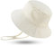 XIAOHAWANG Baby Sonnenmütze Jungen Sonnenhut UV Schutz Baby Mädchen Mütze Sommer Atmungsaktiv Kinder Fischerhut Mit Mesh-Futter(Beige, 3-6Monate)
