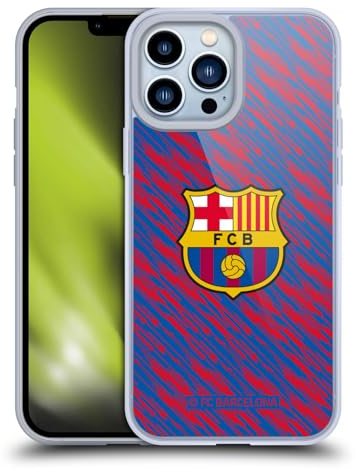 Head Case Designs Offizielle FC Barcelona Panne Wappen Muster Gelhülle [Militärischer Schutzgrad] Kompatibel Mit Apple iPhone 13 Pro Max Und Kompatibel Mit MagSafe