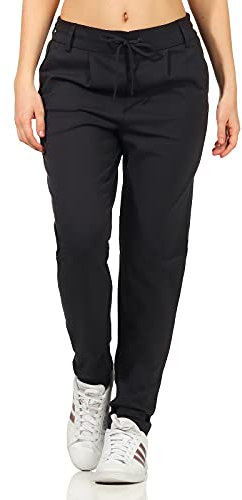 ONLY Damen Onlpoptrash Life Easy Col Pant PNT Noos Trousers 15115847,Blue Graphite,XS / 34L