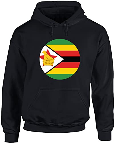 Hippowarehouse Zimbabwe Flag Unisex Hoodie Hooded top (Specific Size Guide in Description)
