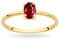 MARKO Damen Gold Verlobungsring mit Rubin 0.60Ct | 14 Karat Gold (585) | Goldring mit Box | Goldring für Frauen (Rubin, 56 (17.8))
