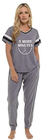 INSIGNIA Ladies Pyjamas Cotton Lounge Wear Sets (Blue 5 mins, M)