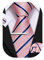 Barry.Wang Lot de 4 cravates carrées en soie pour homme - Motif à carreaux - Pour homme, Rose et bleu marine, taille unique