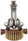 Ebros Gift Rustikaler Western-Cowboy-Outlaw-Doppel-Revolver-Pistolen, Wandmontage, Flaschenöffner, mit Muschelgehäuse, Auffangbecken, Wildwest-Landhaus-Thema, dekorativer Akzent