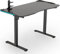 ESMART Germany GSX-121 120x60cm Schwarz Carbon Ergonomischer Steh-Sitz-Gaming-Schreibtisch Stufenlos höhenverstellbar 73-121 cm RGB Beleuchtung Kopfhörerhalter Controllerhalter