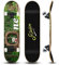 Sefulim 78,9 x 20,3 cm komplettes Skateboard, 7-lagig, kanadischer Ahorn, Doppel-Kick-Deck-Skateboard für Jungen, Mädchen, Teenager, Erwachsene, Anfänger