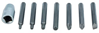 Laser 8506 Impact Bit Set 8pc 1/2 D