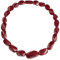 ZAVANA 55 cm Lange Statement-Halskette für Damen, handgefertigte Boho Chunky Halskette für Frauen in Burgunderrot, Chunky Kette mit burgunderroten gedrehten Harz-Gliedern, ungewöhnliche Modeschmuck
