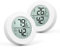 ORIA Mini Thermometer Innen, 2 Stk. LCD Digital Thermometer Hygrometer, Indoor Feuchtigkeitsmesser, Zimmerthermometer mit Luftfeuchtigkeitsmesser für Babyzimmer, Wohnzimmer, Gewächshaus, Büro