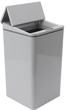 Mini Mülleimer mit Deckel, 9L USB Ladung Intelligente Sensor Automatik Mülleimer, berührungslose Arbeitsplatte Mülleimer Mülleimer für Büro, Schlafzimmer, Kaffee, Bad, Salon, Auto (Weiss)