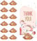 Tvoip 24 Pieces Diamond Card Holder Table Number Holder Place Card Holders Acrylic Crystal Diamond Tabletop Card Stands for Party Weddings Table Decoration (Rose Gold)
