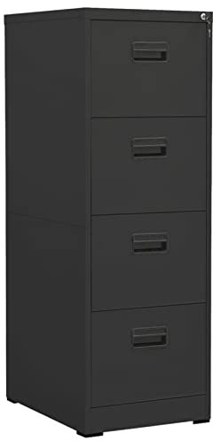 ARKEM Aktenschrank Anthrazit 46x62x133 cm BüRoschrank Allzweckschrank HäNgeregistraturschrank Aktenschrank Mehrzweckschrank Stahl