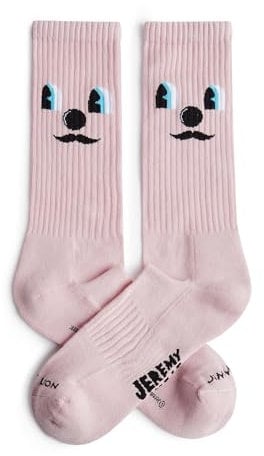 Jimmy Lion Calzini Uomo e Donna Jeremyville - Taglie 36-40 | 41-46 Edizione Limitata, Athletic Jethro Face - Rosa, 41-46