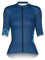 INBIKE Radtrikot Damen Kurzarm Fahrradtrikot Sommer Atmungsaktiv Trikot Fahrrad Rennrad Shirt Fahrradbekleidung Blau M