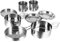 VANZACK 8piezas Kit De Utensilios De Cocina Camping De Acero Inoxidable De Juego Compacto Para Acampar Y Cocinar Al Aire Para Barbacoa Y Comidas Grupo