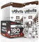 180 Hearing Aid Batteries Size 312 Udivita - Zinc Air Batteries with Mercury-Free Phono Pulse Technology - 30 Blisters of 6 Batteries