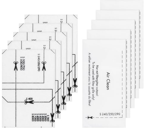 Smyidel Filtros para Miele Aspiradoras S200-S899,S2000-S8999,Classic C1,Dynamic U1,Compact C1/C2,Complete C1/C2/C3,5 Piezas Filtro de Protección Motor y 5 Piezas Filtros de Aspiradoras