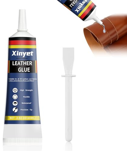 Colle pour cuir extra forte, 60 ml de colle pour cuir, colle pour cuir, colle pour canapé pour coller le cuir et le cuir et la veste, le portefeuille, la ceinture et les chaussures