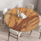 Odot Tischdecke Abwaschbar Rund 130cm, Elastisch Tischdecke Outdoor 3D-Druck Lotuseffekt Tischdecken Table Cloth für Garten Restaurant, Ideal für 120cm-125cm