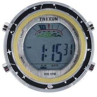 Sarini Orologio da Moto Impermeabile con quadrante, Orologio Digitale sul Manubrio, Adatto per Moto, Auto