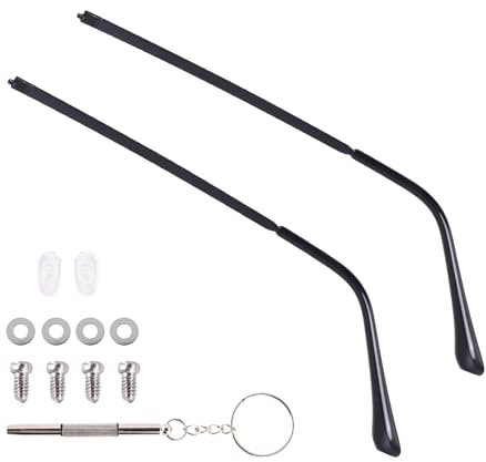 Hainue 1 Paar Brillenbügel Beine,Brillenbügel Ersatz,Metall Brillen Ersatzbügel,Austausch Des Brillenbügels Geeignet FüR Die Reparatur Von Brillen, Jugendliche, Studenten, Erwachsene