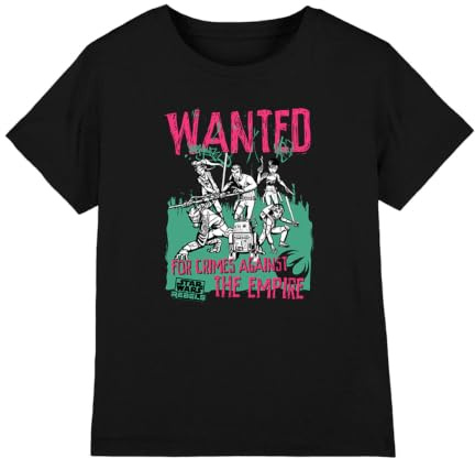 Star Wars Boy's Wanted Rebels Unisex Kids T Shirt