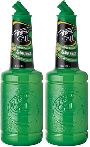 Finest Call, Lime Juice, 1 l, Succo di Lime Messicano, Ideale per Cocktail, Margarita, Gimlet, Daiquiri e Limonate (Confezione da 2)