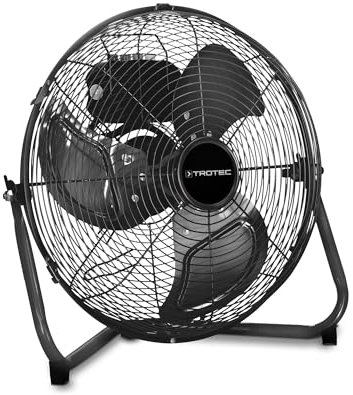 TROTEC Bodenventilator TVM 15 – 37 W, Ø 38 cm, 3 Geschwindigkeiten, neigbar, Metallgehäuse, starke Luftzirkulation für Zuhause, Büro oder Studio