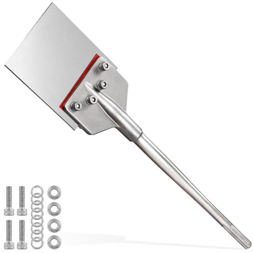 TGFTGF 6 in SDS Max Floor Scraper for SDS Max Rotary Hammer Drill, Heavy Duty SDS Max Chisel Bits for Demolition Hammer, 24 in Long Handle and Heavy Duty Blade, Tile Removal Tool for Ceramic Mortar
