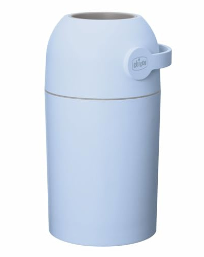 Chicco Odour Off Windeleimer | Wickeleimer mit Geruchsstopp-System | Geruchsdichter Windelmülleimer | Für bis zu 25 Windeln | Mülleimer Badezimmer | Inkl. Stoffwindel Blaubaer