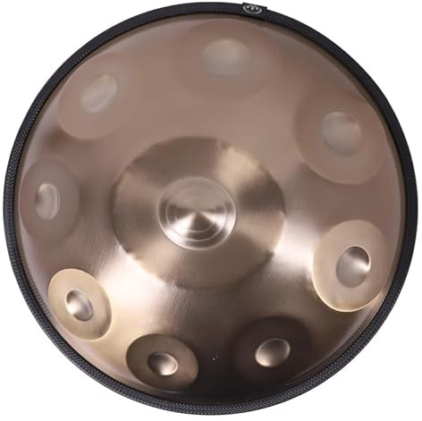 440 Hz 9 Töne 18 Zoll Handpan Instrument Handpan Musik D-Moll Erzeugt angenehme Resonanz Harmonisches Percussion-Instrument für Anfänger Klangheilung, Meditation, Yoga