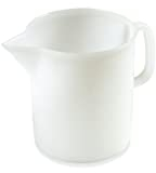 Plastime Caraffa Graduata Morbida, 5 l, LLDPE, Bianco, 30 x 19 x 24 cm