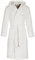 Di Vadini Unisex Herren Damen Bademantel Florenz mit Kapuze I Morgenmantel flauschig I Nachtwäsche aus edler Mikrofaser Farbe: Ivory Gr. XXXL