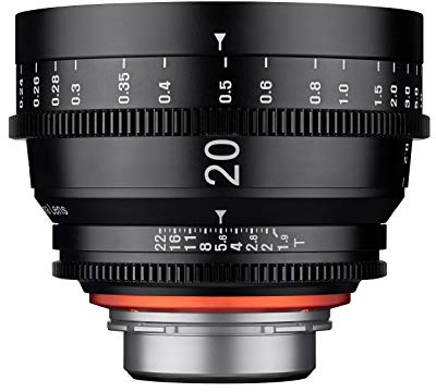 XEEN Cinema 20mm T1,9 Sony E Vollformat Objektiv MF Cine Video Lens für hohe Auflösungen mit Follow Focus Zahnkränze