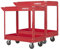 Arebos Werkstatt-Rollwagen Montagewagen | Werkzeugwagen | Belastbarkeit bis zu 100 kg | 2 Fächer - 2er Set