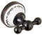 PaulGurkes Nostalgie Retro 2er Handtuchhaken Halterung schwarz Bad Accessoires Landhausstil Badaccessoires Set Keramikblende Handtuchhalter Handtuchhalterung Haken Vintage Antik