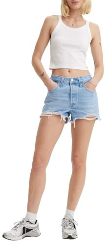 Levi's 501 Original Shorts Pantalones Cortos, Ojai Luxor Heat, 28W para Mujer