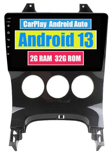RoverOne Autoradio pour Peugeot 3008 2009 2010 2011 2012 2013 avec Android Auto Lecteur Multimédia Navigation GPS Écran Tactile Bluetooth WiFi USB CarPlay