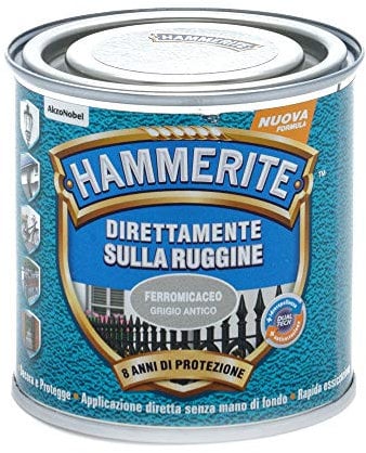Hammerite Direttamente Sulla Ruggine Ferromicaceo Grigio Antico 0.250 l