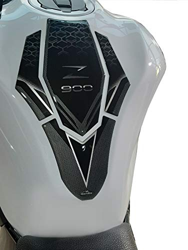 Resin Bike Adhesivos de Moto Compatibles con Kawasaki Z900 2021. Protección Protector de Tanque de Choques y Arañazos de Moto. Adhesivo 3D Resinado - Made in Italy
