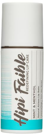 Hipi Faible Lippenpflege MINT & MENTHOL – Naturkosmetik Lippenbalsam mit Lanolin im 6ml Pump-Spender, 100% natürlich pflegender Lip Balm Made in Germany, mit natürlichen Duftstoffen
