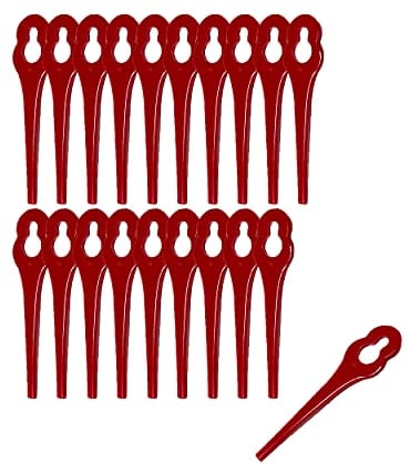 20 Ersatzmesser Rasentrimmer-Zubehör Set, kompatibel mit Einhell Akku-Rasentrimmer BG-CT 18 Li, RG-CT 18/1 Li, GE-CT 18 Li, GC-CT 18/24 und GC-CT 18/24 P