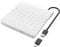 LPUNCD Lecteur DVD CD Externe USB 3.0 & Type-C, Graveur DVD Portable CD/DVD +/-RW, pour Tous Laptop/Desktop/PC/Mac/MacBook, Compatible avec Win11/10/8/7/XP/Vista/Linux/MacOS, Blanc